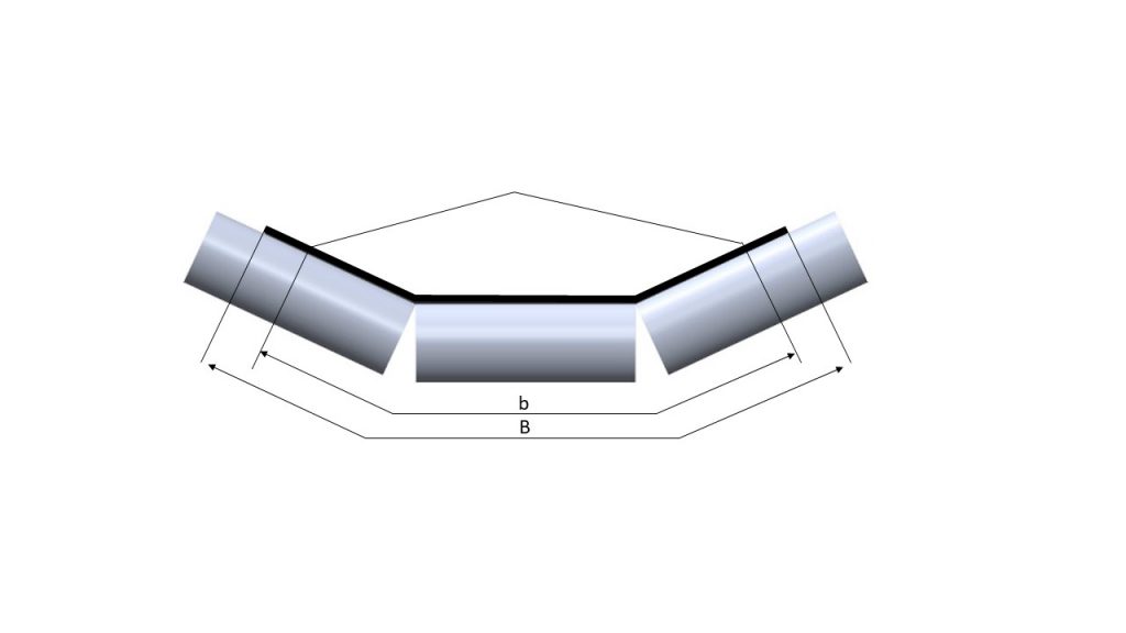 Bulk material loaded on a belt conveyor