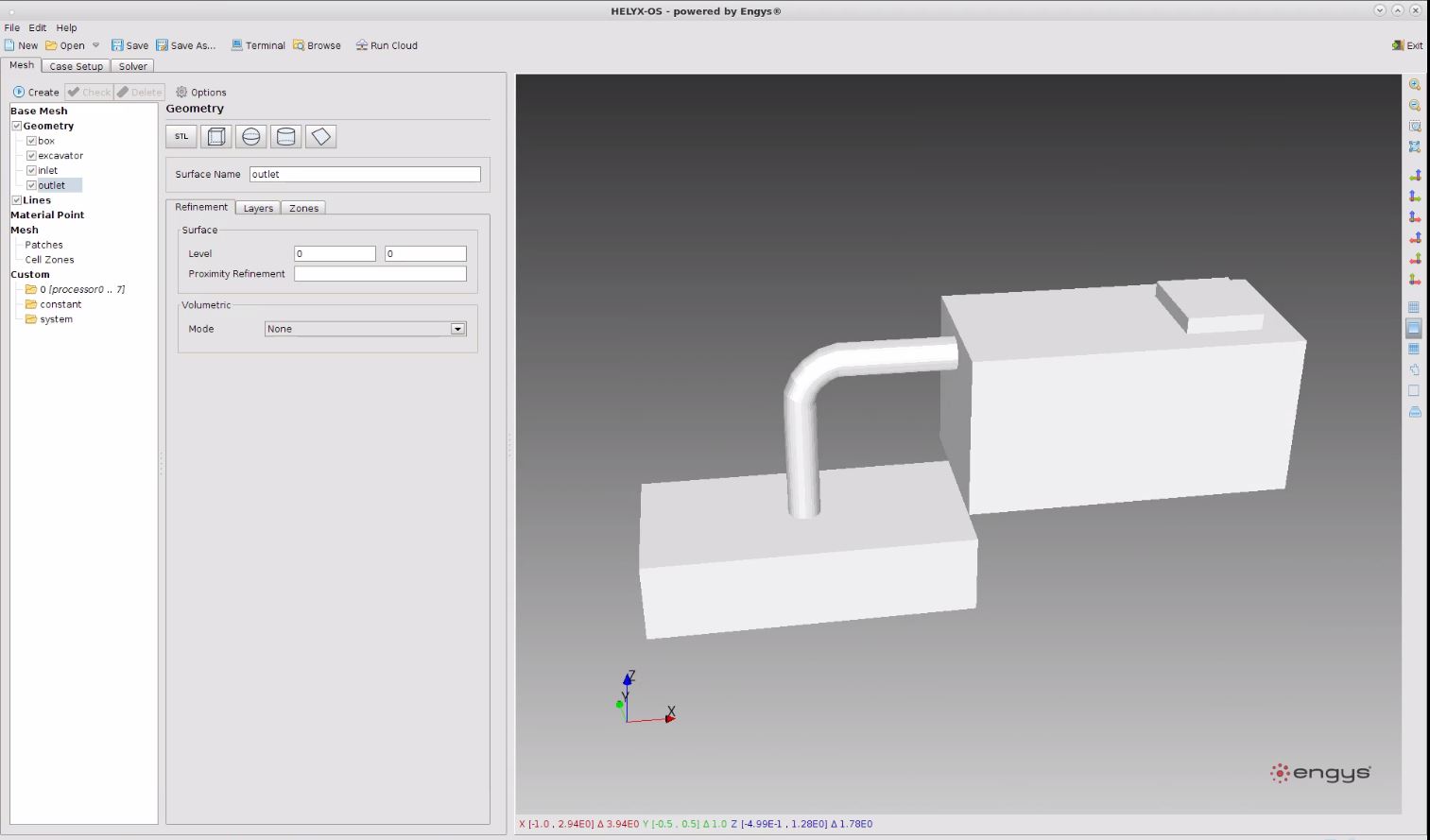 helyx 2.4.0 STL import